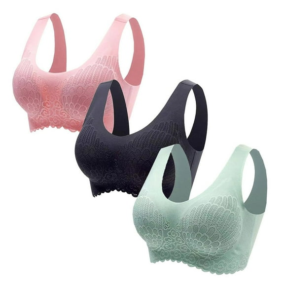 Uqiangy Women's Bras Sleep Bras for Women Back Smoothing Push Up Bra Supportive Bras for Women Top Bralette Wireless Pushup Bra for Women Comfort Bra J M