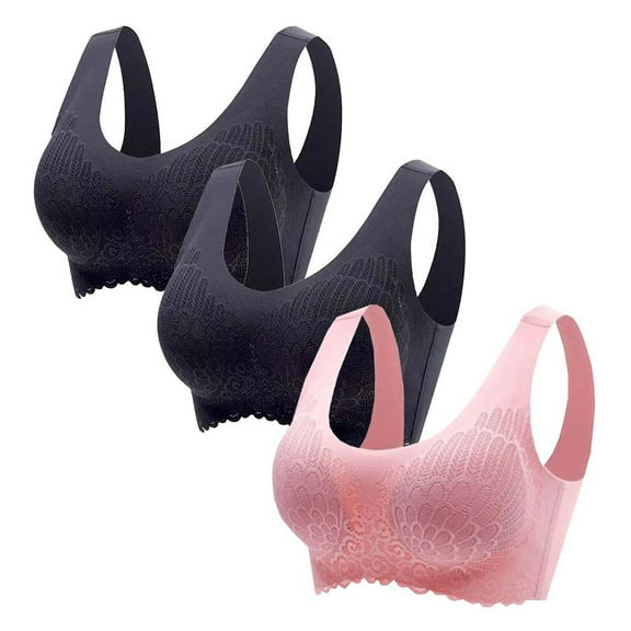 Uqiangy Women's Bras Sleep Bras for Women Back Smoothing Push Up Bra Supportive Bras for Women Top Bralette Wireless Pushup Bra for Women Comfort Bra M M