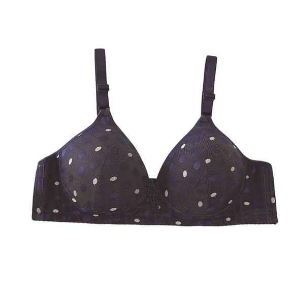 Uqiangy Women's Underwear and Bras Pushup Bra No Underwire Sports Bras for Women Plus Size Bras Corset Tops Plus Size Bras for Women Dark blue L