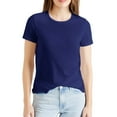 thumbnail image 1 of Uqiangy Workout Tops for Women Quick Dry Gym Running Hiking Tops Yoga Shirts Short Sleeve Athletic Tops with Side Slits Running Gym Tee Top Workout Shirts Breathable T-Shirts Blue M, 1 of 5