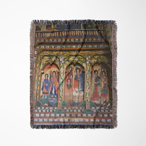 Ura Kidane Meret Monastery, Lake Tana, Ethiopia - Af16 Mzw0349 - Martin Zwick, Woven Blanket