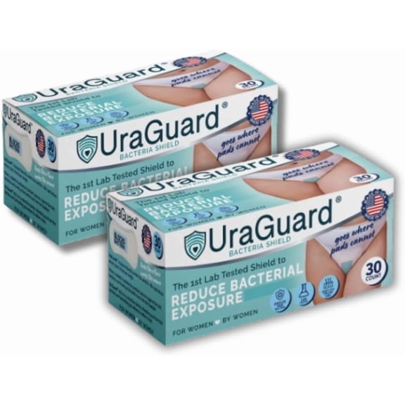 UraGuard 60 Count Ultra-Thin Protective Bacteria Shield for Women Disposable Underwear & Briefs Comfort Barrier