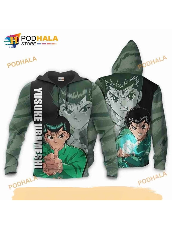Urameshi Yusuke Anime Manga Yu Yu Hakusho 3D Hoodie
