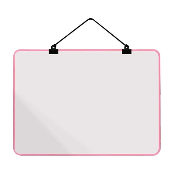 Uranda Double Sided Magnetic Dry Erase Whiteboard for Wall, Frame Wall-Mounted or Hanging Whiteboard Marker Board Writing Board Pink