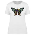 thumbnail image 1 of Urania Malagasy Butterfly Flower T-Shirt Women -Image by Shutterstock, Female Large, 1 of 2