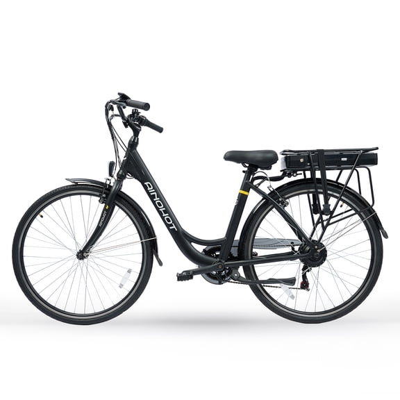 Urba 700C Electric Bike for Adults, 600W Peak Motor, 36V 10.4Ah Removable Battery, Shimano 7-Speed City Commuter Ebike, Up to 56 Miles Pedal Assist Range
