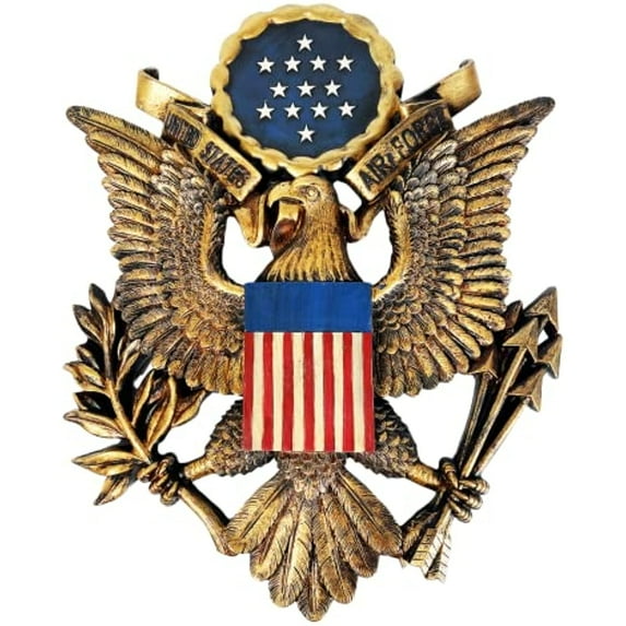 Urbalabs Army Air Force Navy And Coast Guard Plaques Rustic Home Decor Man Cave Office Bedroom Living Room Decor Military Support (Air Force)