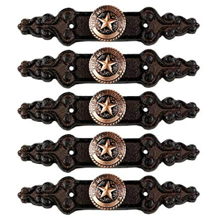 Bronze Texas Seal Kitchen Drawer Pull Star Screw Vanity Knob Cupboard Hardware Bronze Texas Seal Kitchen Drawer Pull Star Screw Vanity Knob Cupboard Hardware
