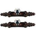 thumbnail image 1 of Urbalabs Cast Iron Crystal Glass Knobs Kitchen Cabinet Handles and Drawer Pulls Antique Country Home Rustic Decor Farmhouse Cabinet Handle Floral Western Dresser Pulls (2, Classic Cast Iron), 1 of 7