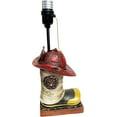 thumbnail image 1 of Urbalabs Firefighter Boot and  Table Office Lamp Hero Desk Decor, Fire Department Man Cave Kids Room Fire Lamp First Responder Decor and USA Hero Fire Fighter (Single Boot Lamp Only), 1 of 7