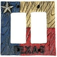 thumbnail image 1 of Urbalabs Great State Of Texas Rustic Western Decorative Light Switch Outlet Wall Plate Covers Antique Country Home Rustic Light Switch Covers Single Double 2 Gang Switch Plates (2 Gang Rocker), 1 of 7