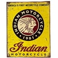 thumbnail image 1 of Urbalabs Motorcycle Vintage Americas Automotive Indian Decor Metal Tin Bar Decor Signs Decoration 12 x 16 inch Metal Sign for Bedroom Garden Patio Wall Art 12x 16 Home Decor Made In USA, 1 of 7
