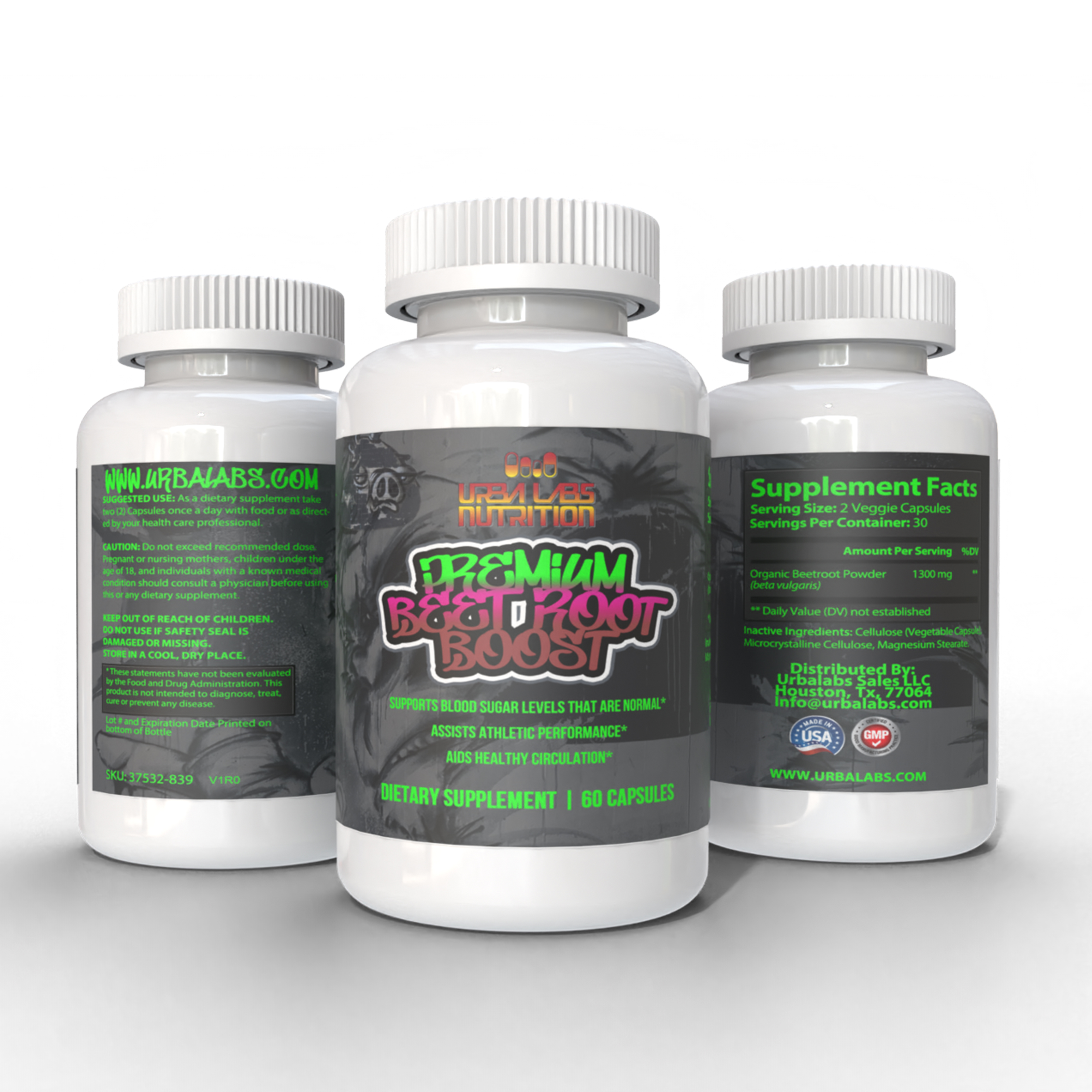 Urbalabs Premium Beetroot Boost Super Beets Supplement Natural Nitric