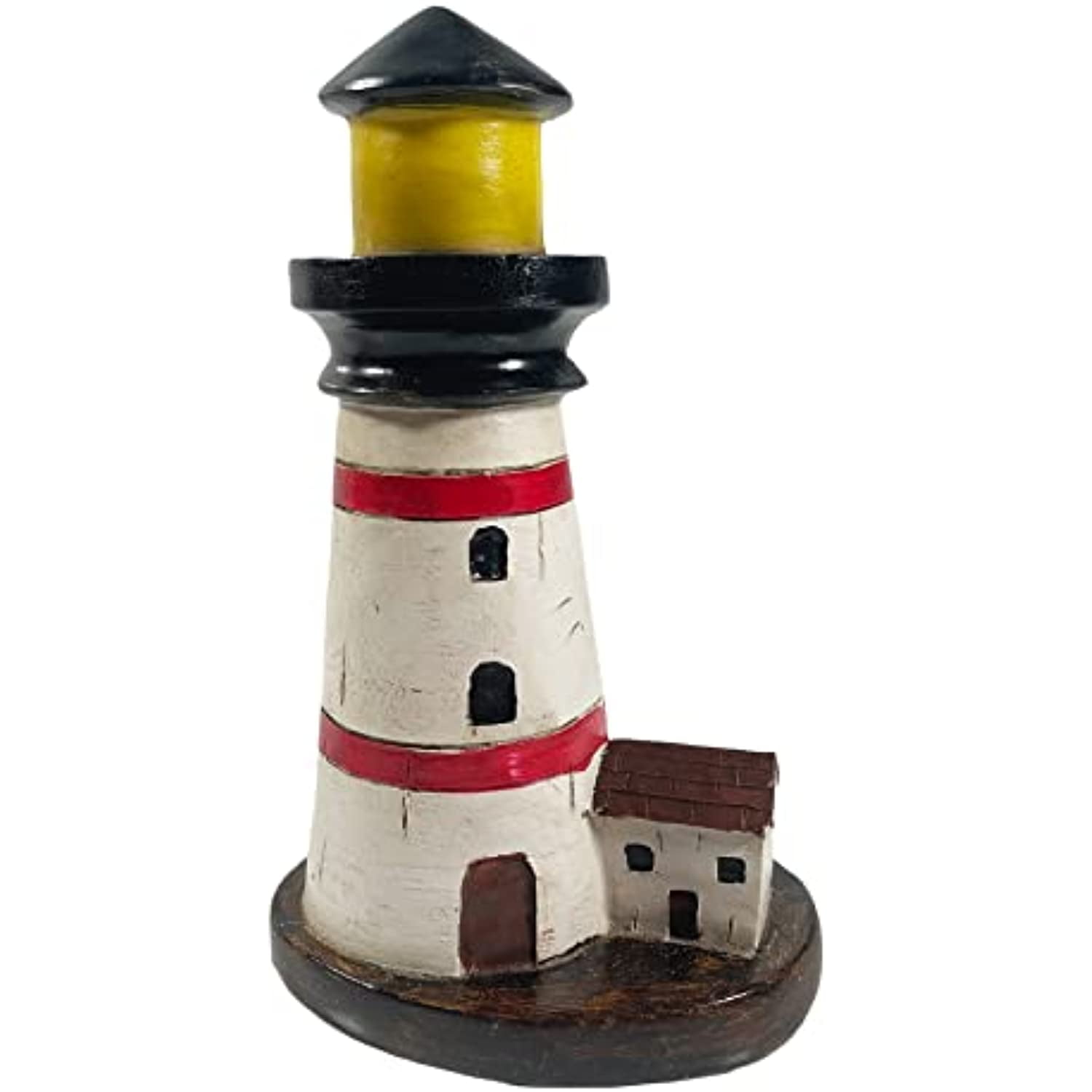 Urbalabs Red and White Beach Lighthouse Decor Nautical Decor Decorative ...