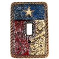 thumbnail image 1 of Urbalabs Texas Flag Star Rustic Western Decorative Light Switch Outlet Wall Plate Covers Antique Country Home Rustic Light Switch Covers Single Double 2 Gang Switch Plates (Single Light Switch), 1 of 7