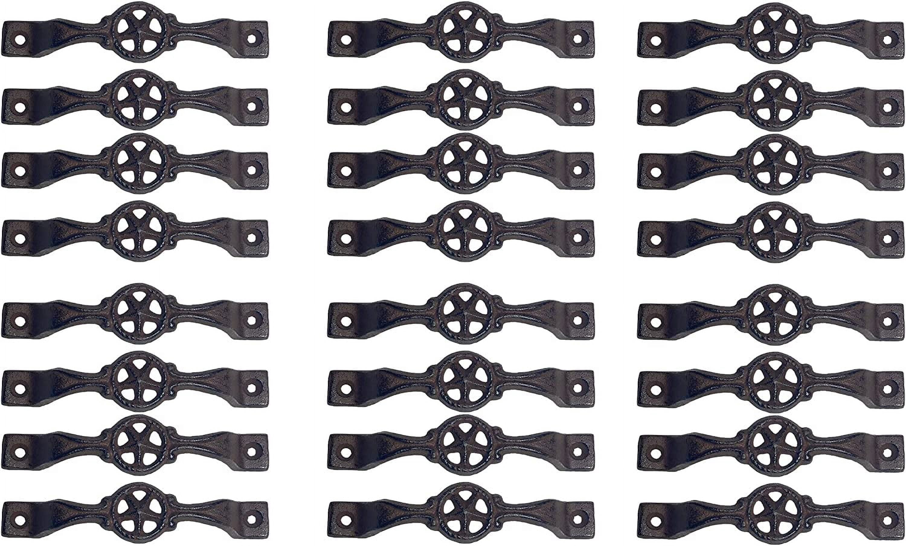 Urbalabs Vintage Star Cast Iron Kitchen Cabinet Handles and Drawer ...
