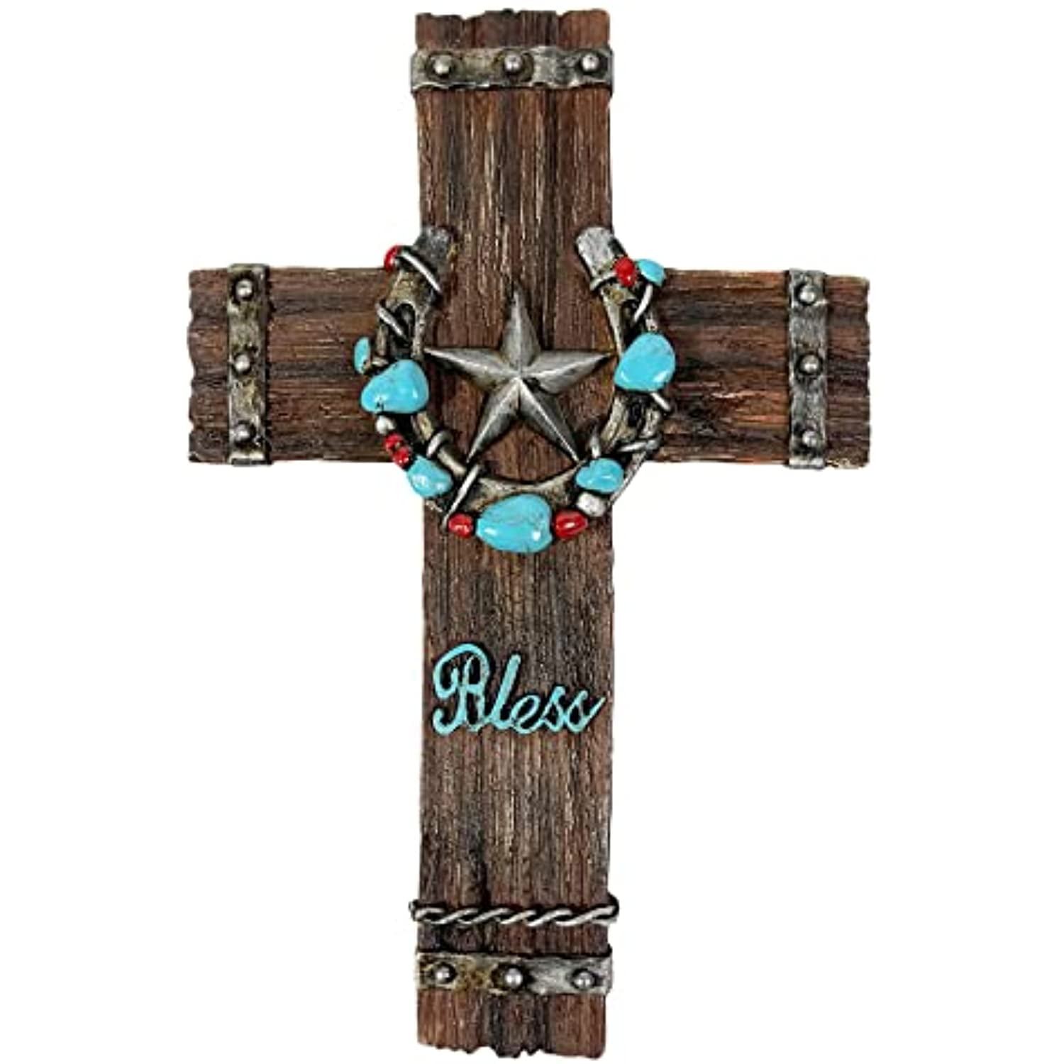 Horseshoe Wall Decor with Cross/Flower – Back Home Country Acres