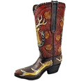 thumbnail image 1 of Urbalabs Western Cowboy Boot Horseshoe and Golden Deer Flower Vase Decorative Cowboy Boots Vases Home Office Rustic Decor Country Living Wedding Centerpiece (Horseshoe and Deer), 1 of 7