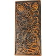 thumbnail image 1 of Urbalabs Western Cowboy Leather Long Wallets for Men Tooled Brown, 1 of 7