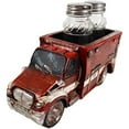thumbnail image 1 of Urbalabs Western Police Car, Fire Truck, Ambulance Large Salt and Pepper Shaker Caddy Farmhouse Dinner Table Kitchen Ranch Decorations Rustic Cowboy Decor Hand Painted (Ambulance), 1 of 6