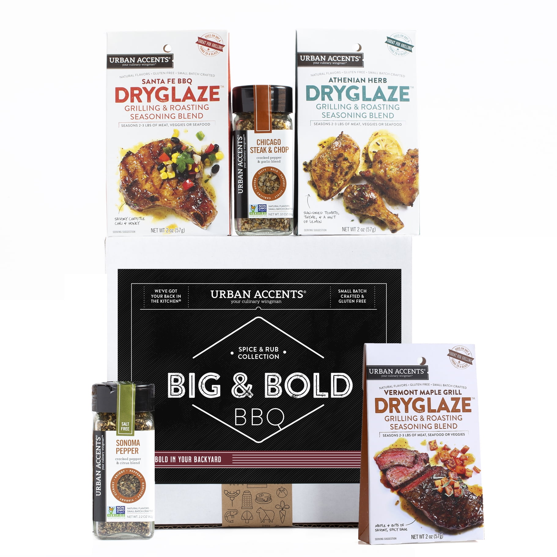 Urban Accents Big & Bold BBQ Spice & Rub Gift Set