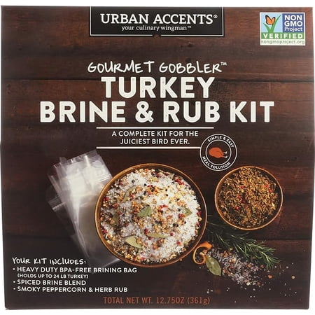 Urban Accents Gourmet Gobbler™ Turkey Brine & Rub Kit