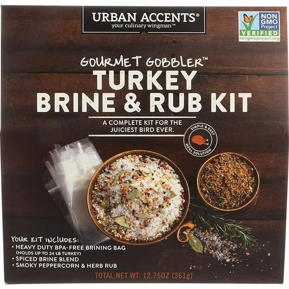 Urban Accents Gourmet Gobbler Turkey Brine & Rub Kit