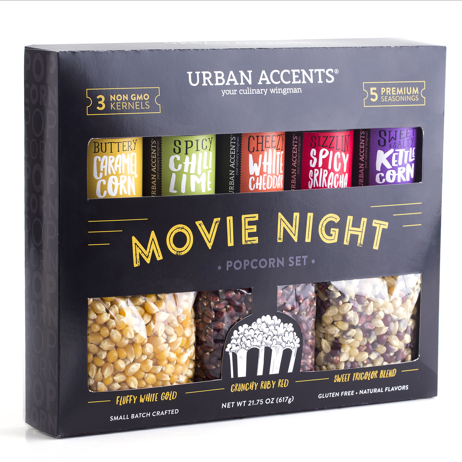Urban Accents Movie Night Popcorn Gift Set - image 1 of 2