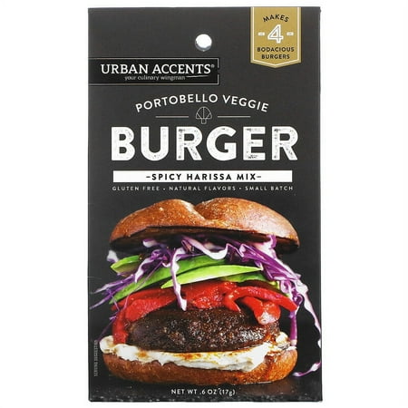 Urban Accents Portobello Veggie Burger Spicy Harissa Mix 0.6 oz (17 g)