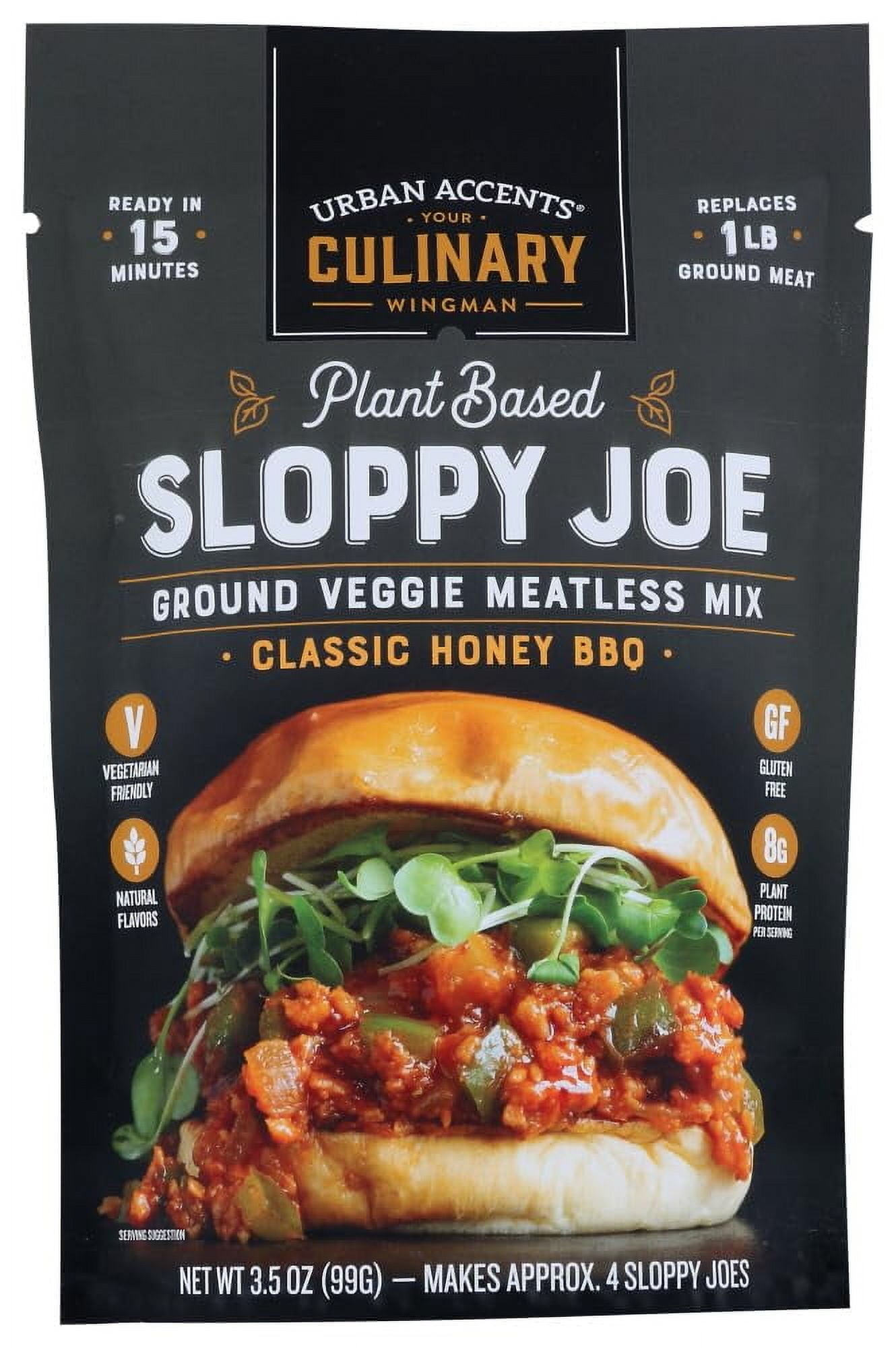 Urban Accents Sloppy Joe AIF4 Plant Based Meatless Mix Gluten Free