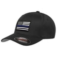 thumbnail image 1 of Urban_Achievers FLEXFIT-TBL-BLACK-L Thin Blue Line Large Polyester/Cotton Hat, 1 of 1