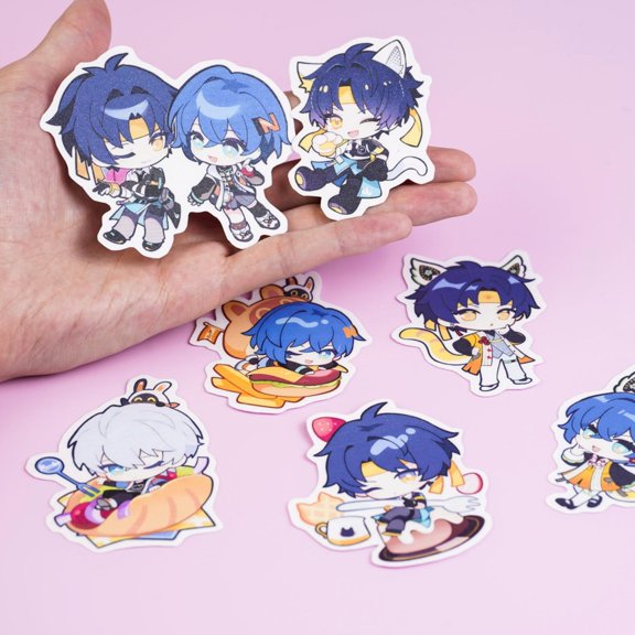 Urban Action RPG Game Harumasa Chibi Waterproof keychains - Anime Fandom Decor, RANDOM 1 PACK