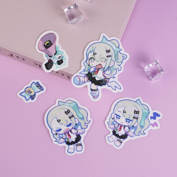 Urban Action RPG Game Rimi Makunouchi Waterproof keychain Pack - Chibi Rimi Vinyl Decals for Urban Action RPG Fandom Decor, RANDOM 1 PACK