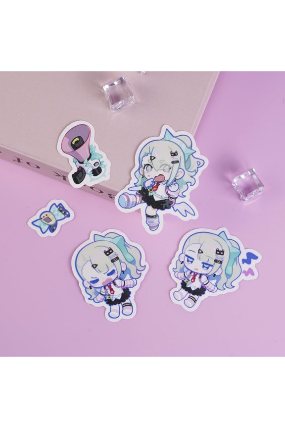 Urban Action RPG Game Rimi Makunouchi Waterproof keychain Pack - Chibi Rimi Vinyl Decals for Urban Action RPG Fandom Decor, RANDOM 1 PACK