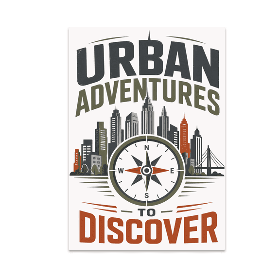 Urban Adventures To Discover - Travel Enthusiast - 13x19 Poster Print
