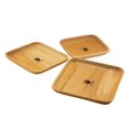 thumbnail image 1 of Urban Afrique 7" Square Wooden Plates  Wood Bowl For Fruits Salad & Popcorn Wooden Decorative Bowl For Room & Kitchen, 1 of 2