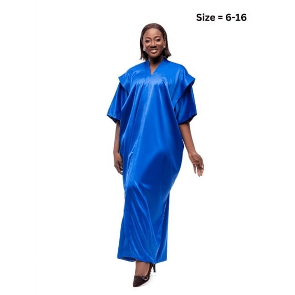 Urban Afrique Dresses For Women African Blue Boubou Dress