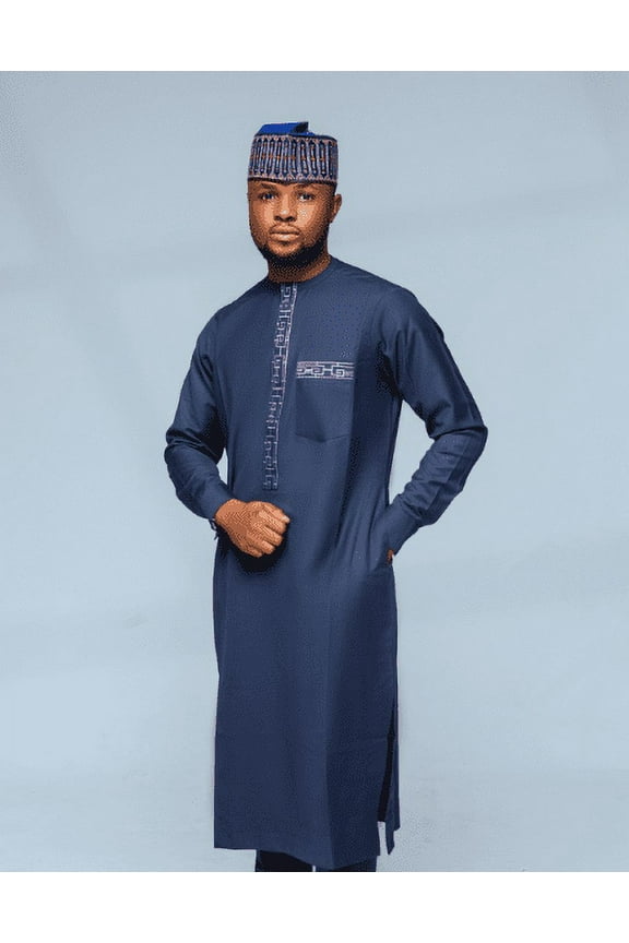 Kaftan African Men Shirt African Men's Wear African Mens Fashion Slim Fitted Kaftan