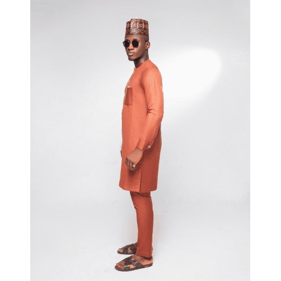 Urban Afrique Minimalist Male Slim Fit Kaftan, African Men's Clothing