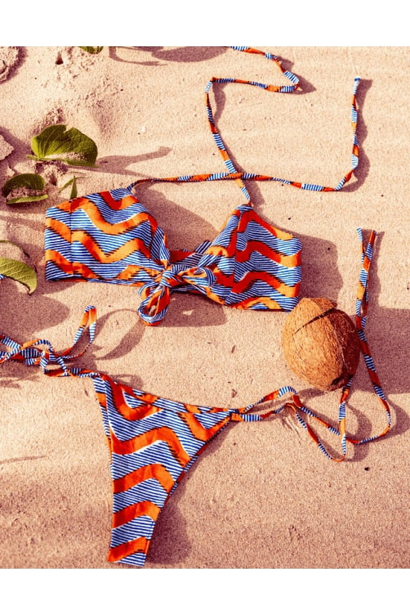 Urban Afrique Obaa Front Tie Bikini Set for Women
