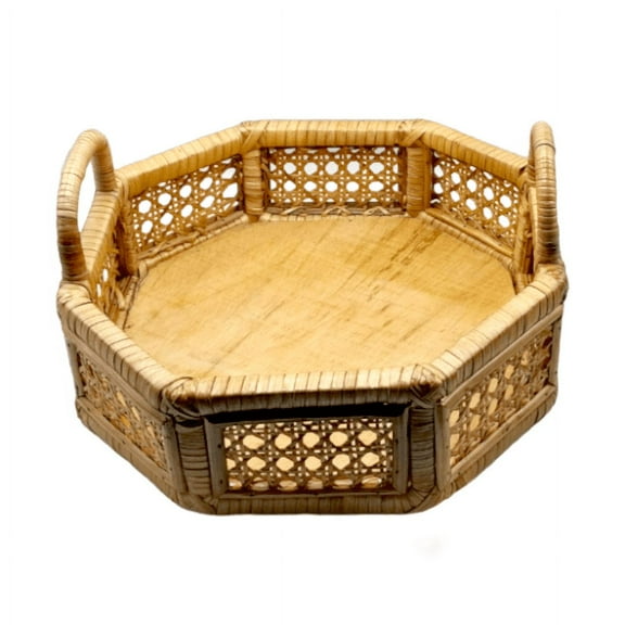 Urban Afrique Rattan Storage Basket with Cut-Out Handles African Products