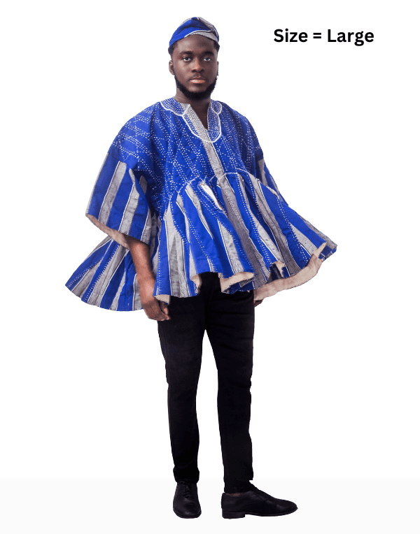 Urban Afrique Smock Top Long Sleeves, African Wear for men