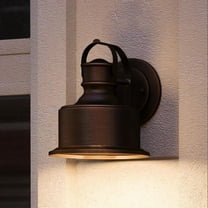 Urban Ambiance Luxury Farmhouse Outdoor Wall Light, Size: 11-1/2"H x 11"W, with Coastal Style Elements, Olde Bronze Finish, UHP1042