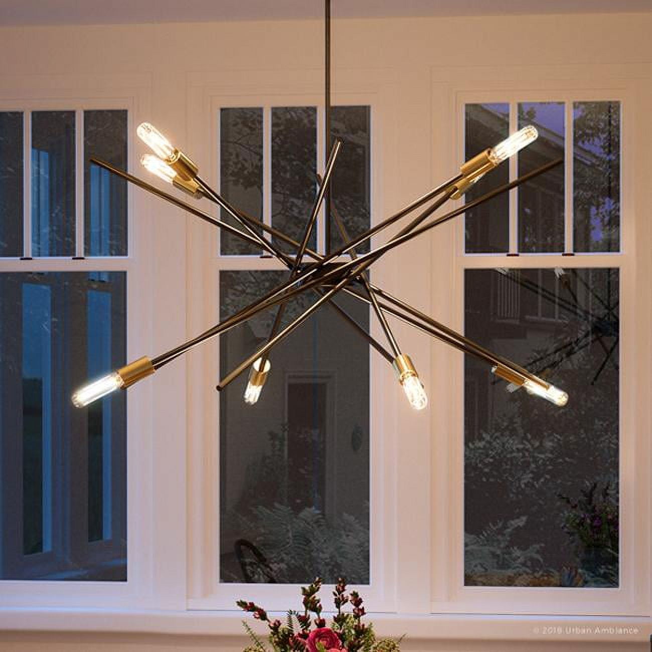 Urban Ambiance Luxury Urban Industrial Chandelier, Size: 19-5/8"H x 42 ...