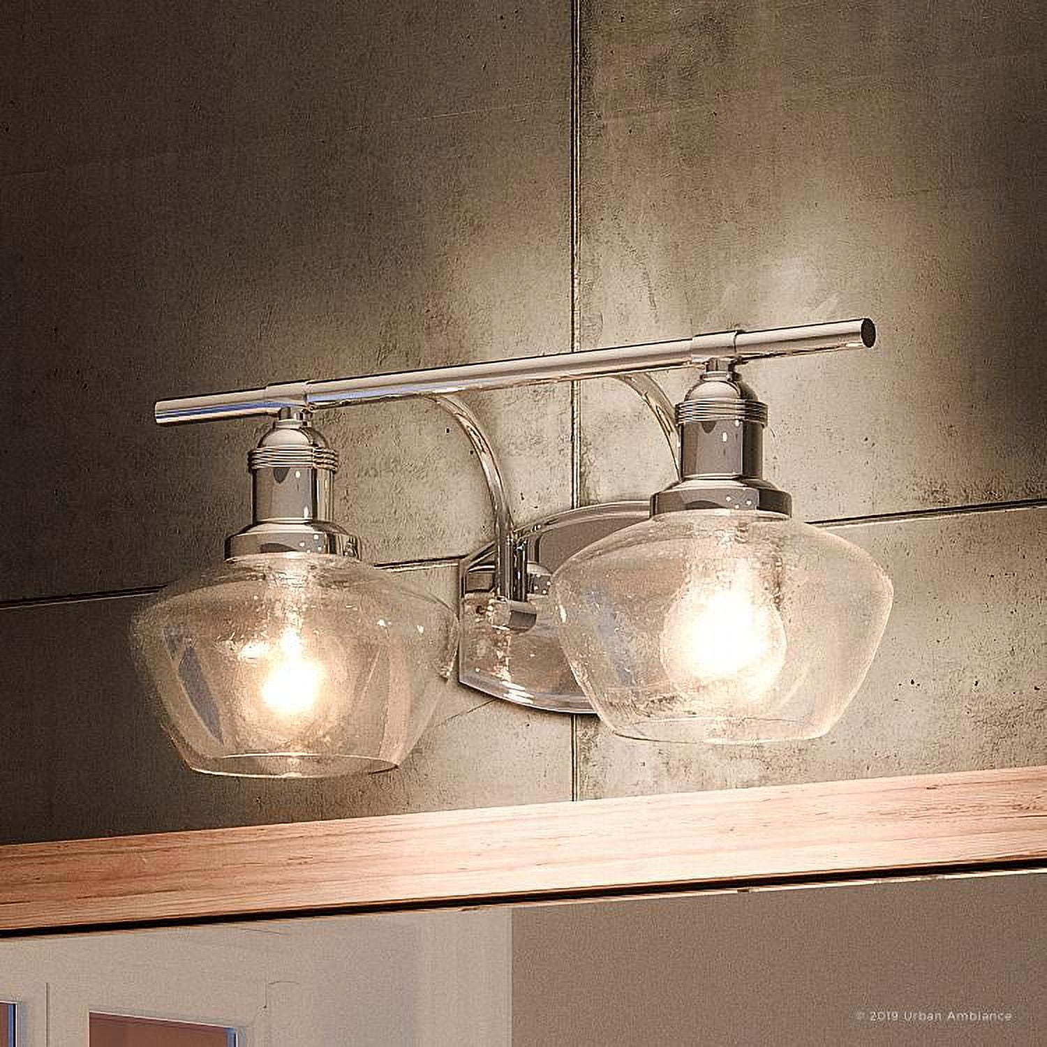 Urban Ambiance Luxury Vintage Bathroom Vanity Light, Medium Size 7.5"H x 17"W, with Farmhouse