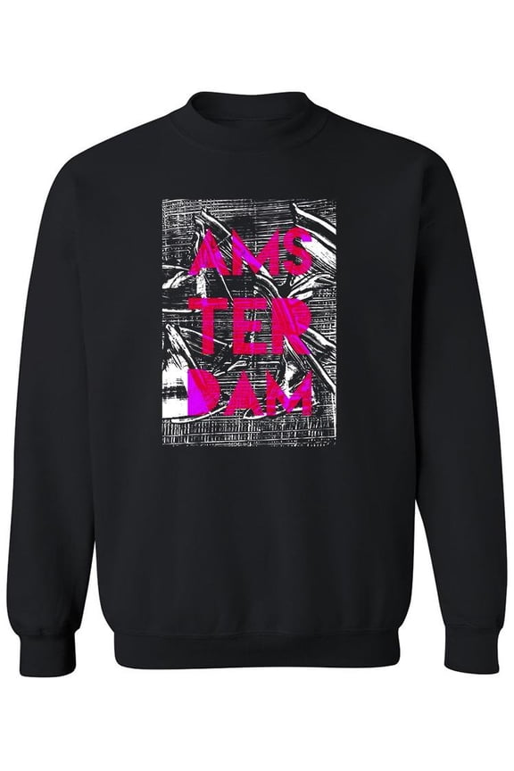 Urban Amsterdam Emblem Sweatshirt Men -Image by Shutterstock, Male 3X-Large