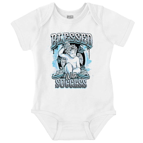 Urban Angel Blessed With Success Romper Boys or Girls Infant Baby Brisco Brands 18M