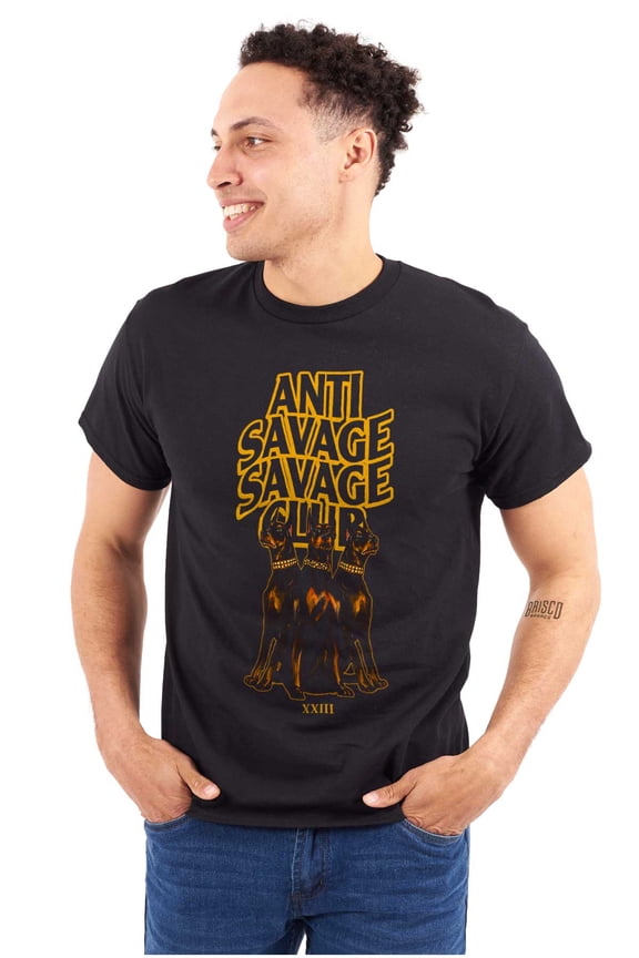 Urban Antisavage Savage Club Dogs Men's Graphic T Shirt Tees Brisco Brands M