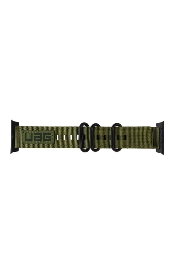 UAG Apple Watch Band 49/46/45/44mm iWatch Series Ultra 3/Ultra 2/Ultra/4-11/SE3/SE2/SE, Strap Nato Eco High Strength Nylon Sporty Replacement Watch Band, Black