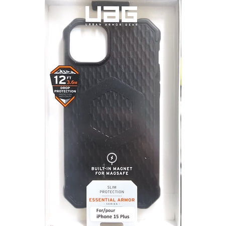 Urban Armor Gear(UAG) Essential Armor with MagSafe Case for iPhone 15 Plus, Black